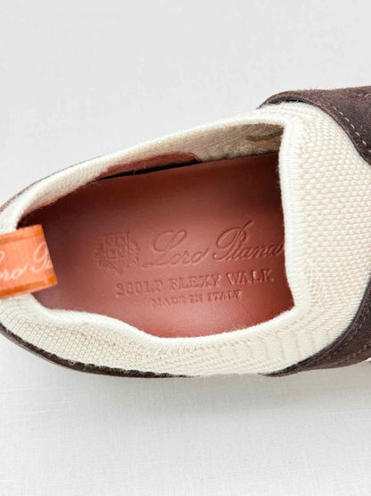Pre - loved LORO PIANA Off - white & Brown Size EU 38 Sneakers at Reems Closet