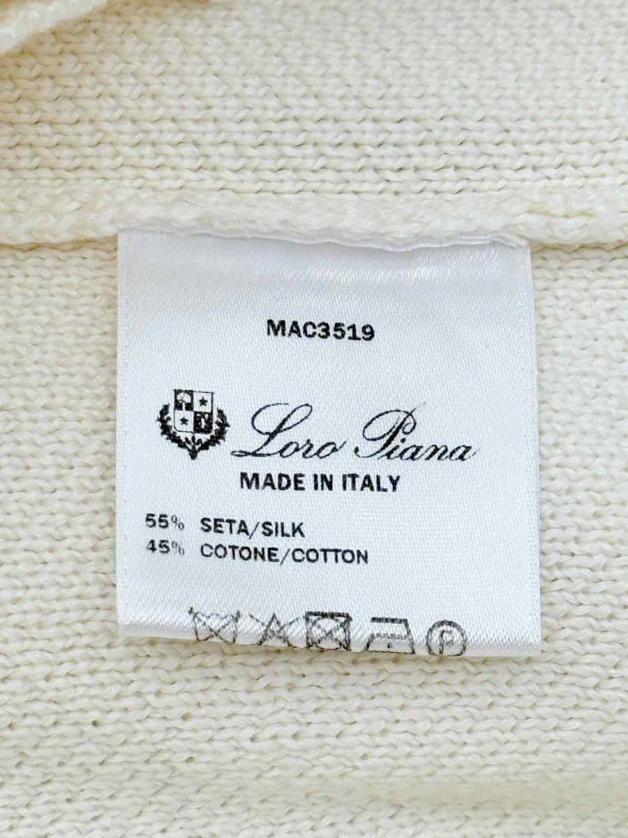 Pre - loved LORO PIANA Off - white Size US 4 Cardigan at Reems Closet