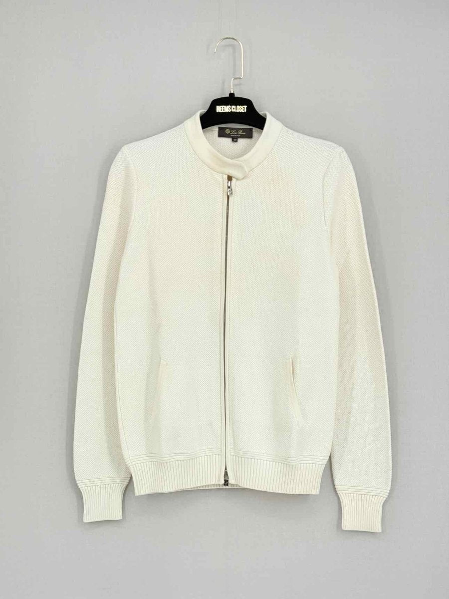 Pre - loved LORO PIANA Off - white Size US 4 Cardigan at Reems Closet