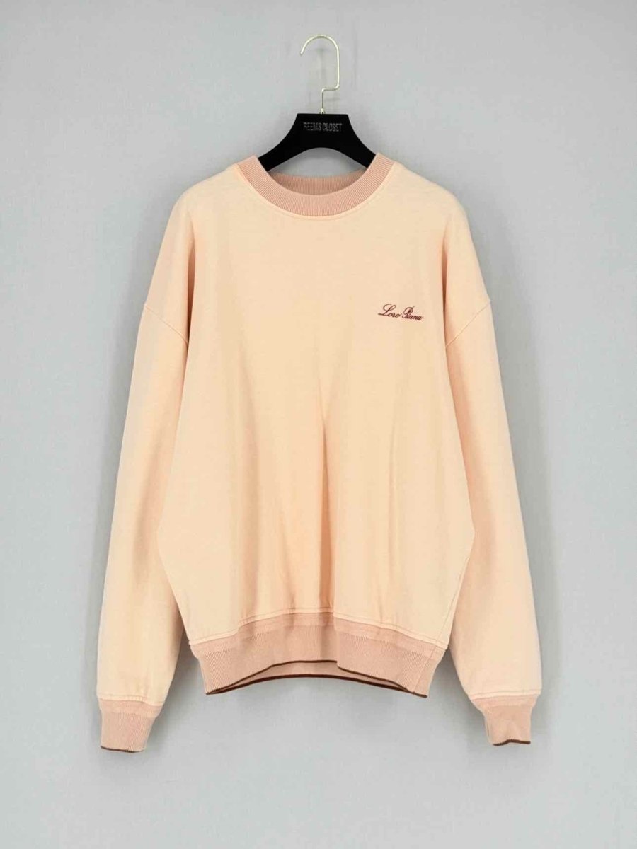 Pre - loved LORO PIANA Peach Size Medium Sweatshirt at Reems Closet