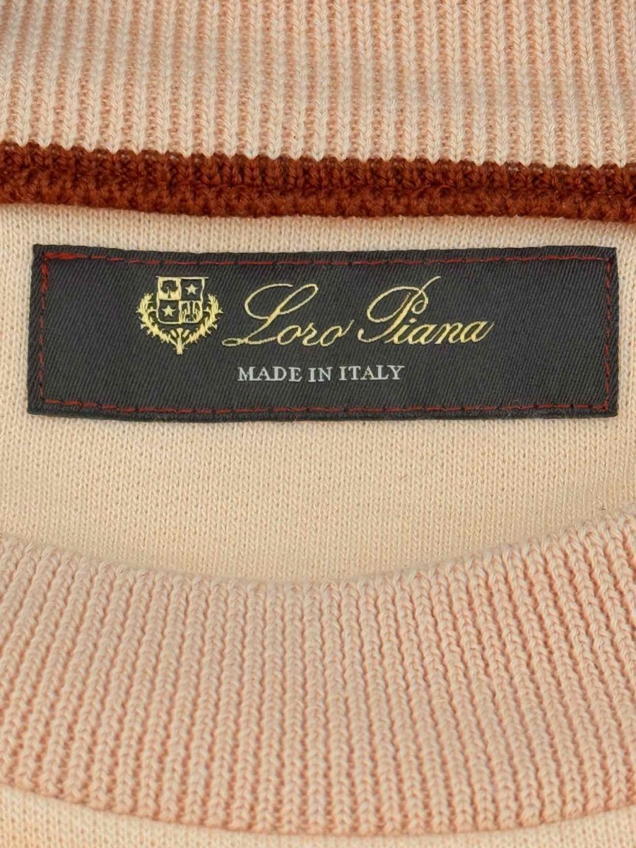 Pre - loved LORO PIANA Peach Size Medium Sweatshirt at Reems Closet