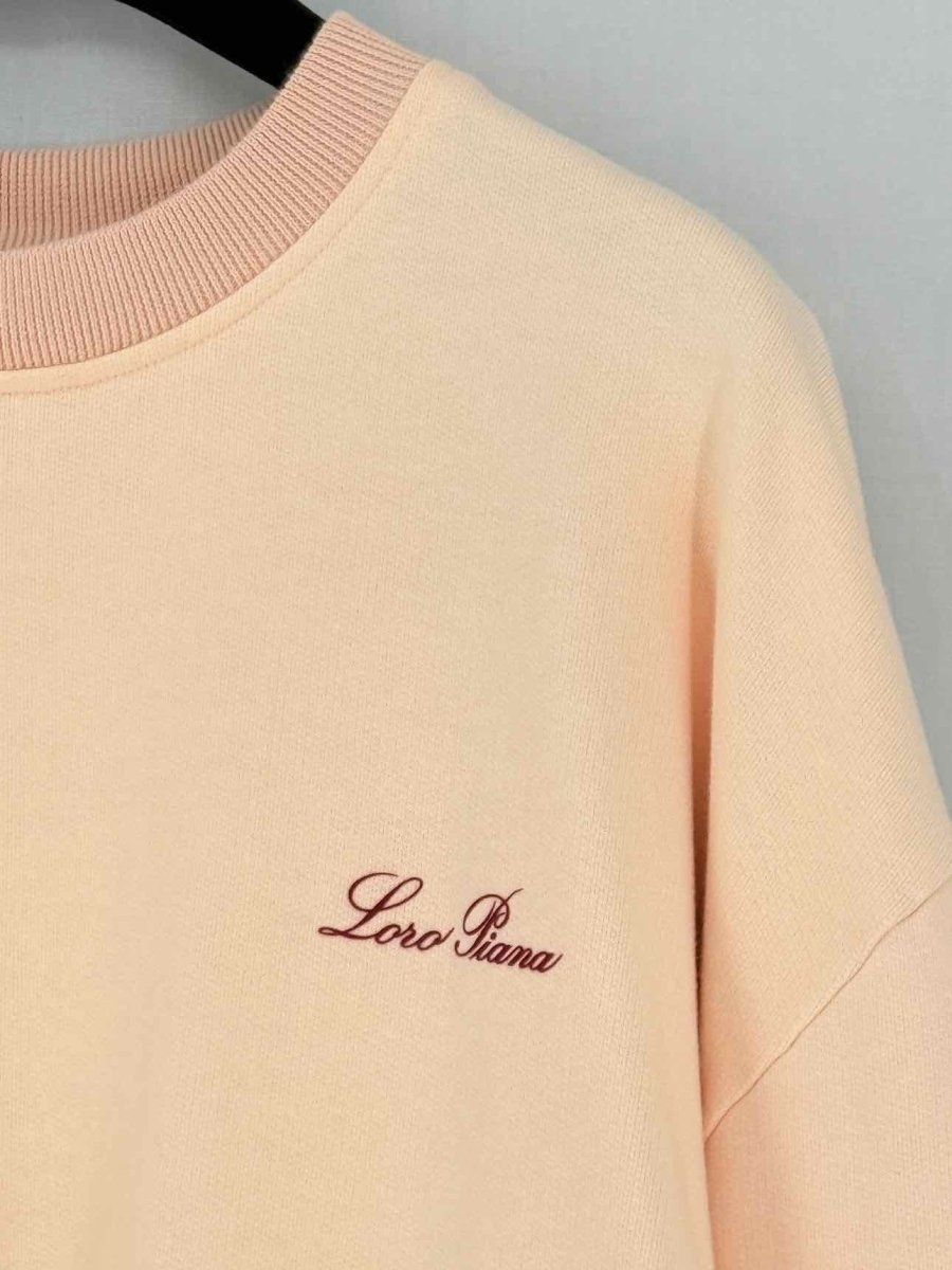 Pre - loved LORO PIANA Peach Size Medium Sweatshirt at Reems Closet