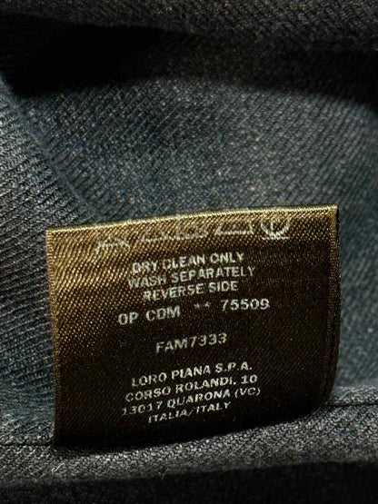 Pre - loved LORO PIANA Short Sleeve Blue Shirt at Reems Closet