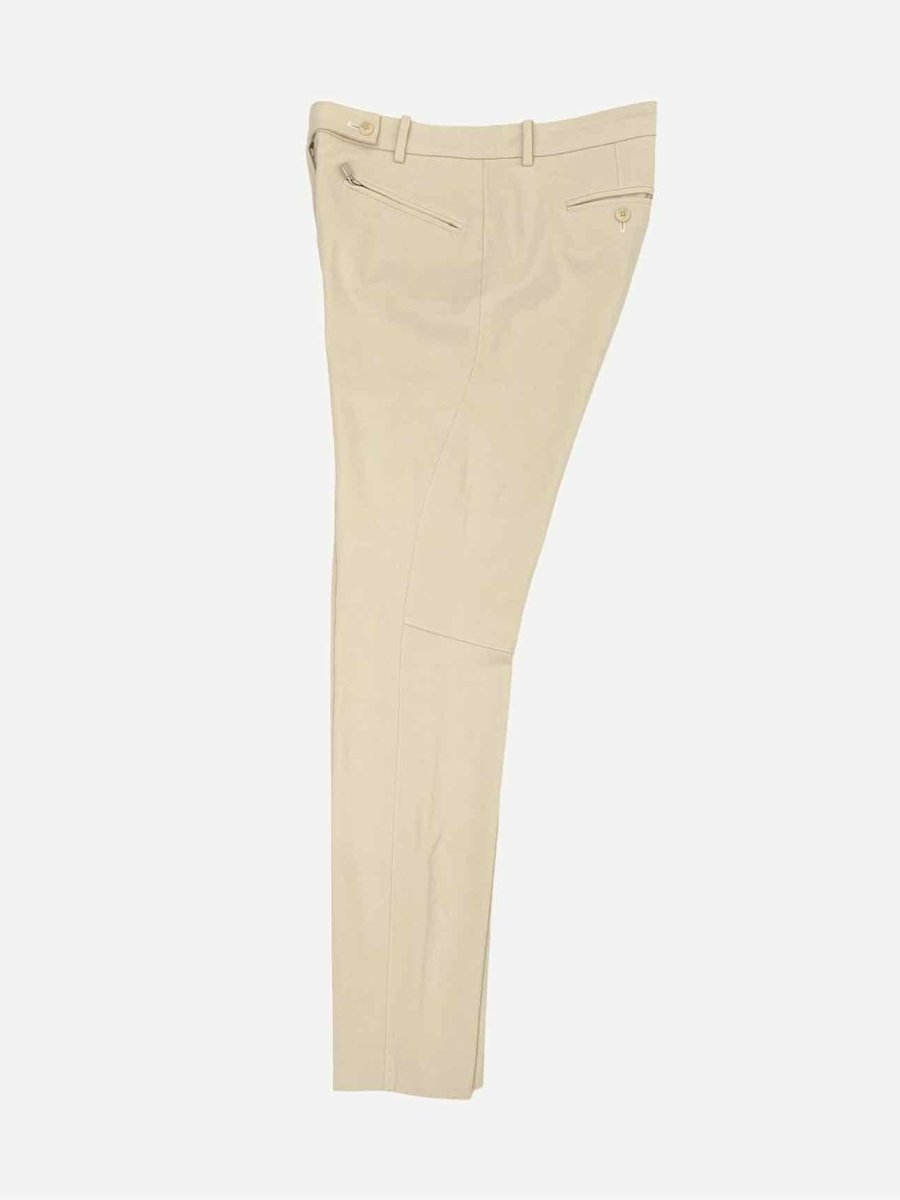 Pre-loved LORO PIANA Skinny Leg Beige Pants from Reems Closet