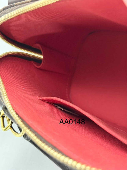 Pre - loved LOUIS VUITTON Alma Brown Damier Ebene Top Handle at Reems Closet