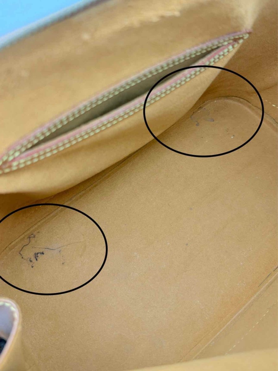 Pre - loved LOUIS VUITTON Alma Camel Top Handle at Reems Closet