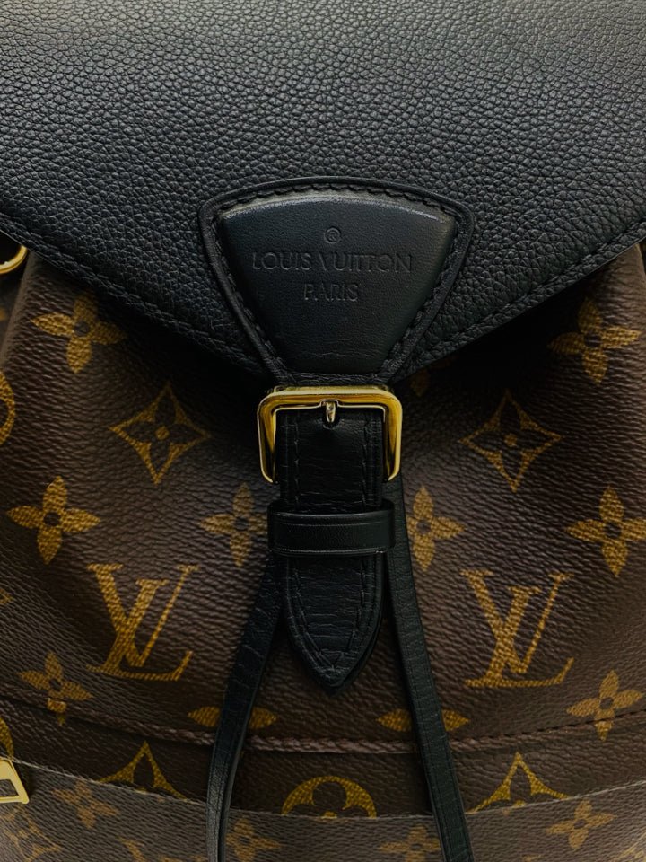 Pre - loved LOUIS VUITTON Backpack Black & Brown Monogram Backpack at Reems Closet