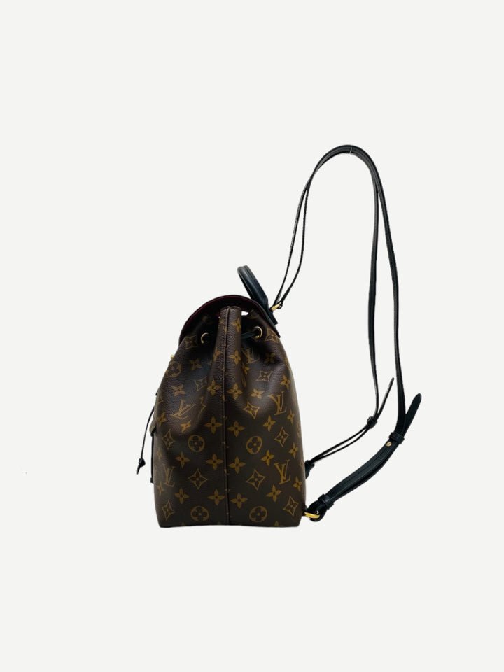 Pre - loved LOUIS VUITTON Backpack Black & Brown Monogram Backpack at Reems Closet