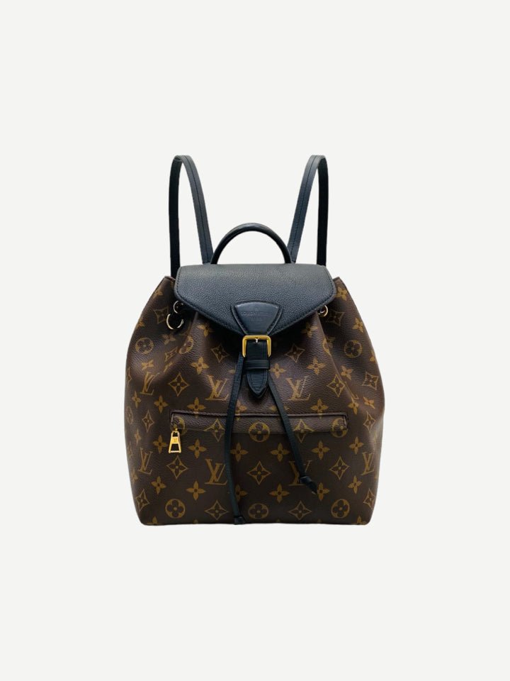 Pre - loved LOUIS VUITTON Backpack Black & Brown Monogram Backpack at Reems Closet