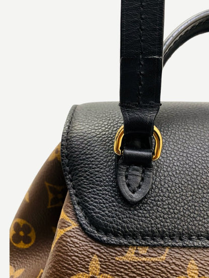 Pre - loved LOUIS VUITTON Backpack Black & Brown Monogram Backpack at Reems Closet