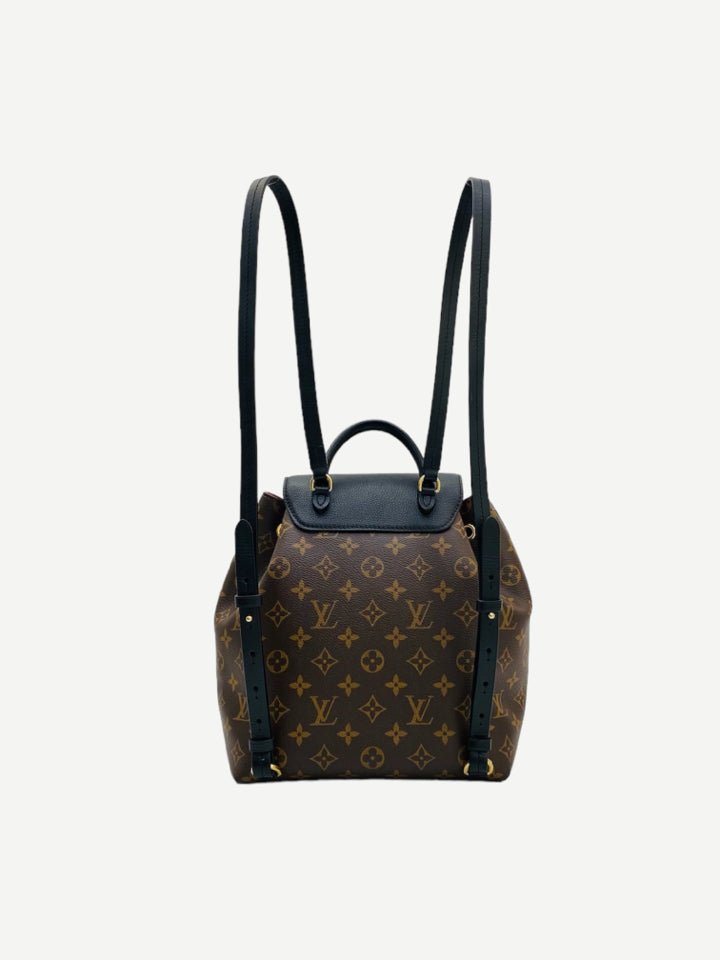 Pre - loved LOUIS VUITTON Backpack Black & Brown Monogram Backpack at Reems Closet