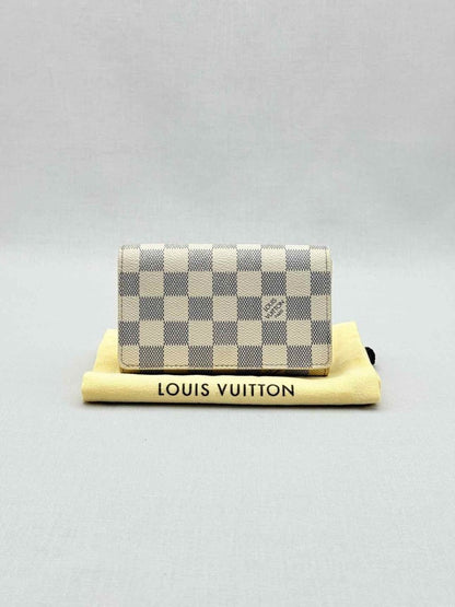 Pre - loved LOUIS VUITTON Beige Damier Azur Continental Wallet at Reems Closet