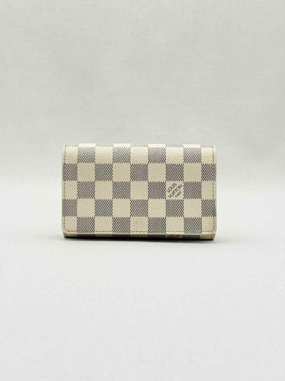 Pre - loved LOUIS VUITTON Beige Damier Azur Continental Wallet at Reems Closet