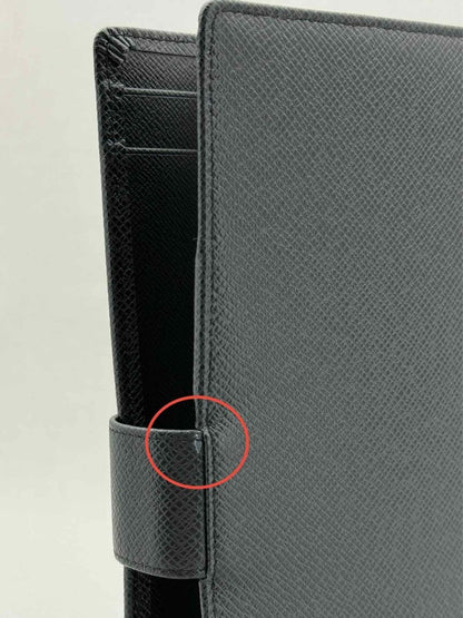 Pre - loved LOUIS VUITTON Black Agenda Cover at Reems Closet