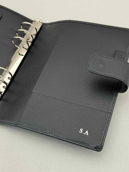 Pre - loved LOUIS VUITTON Black Agenda Cover at Reems Closet