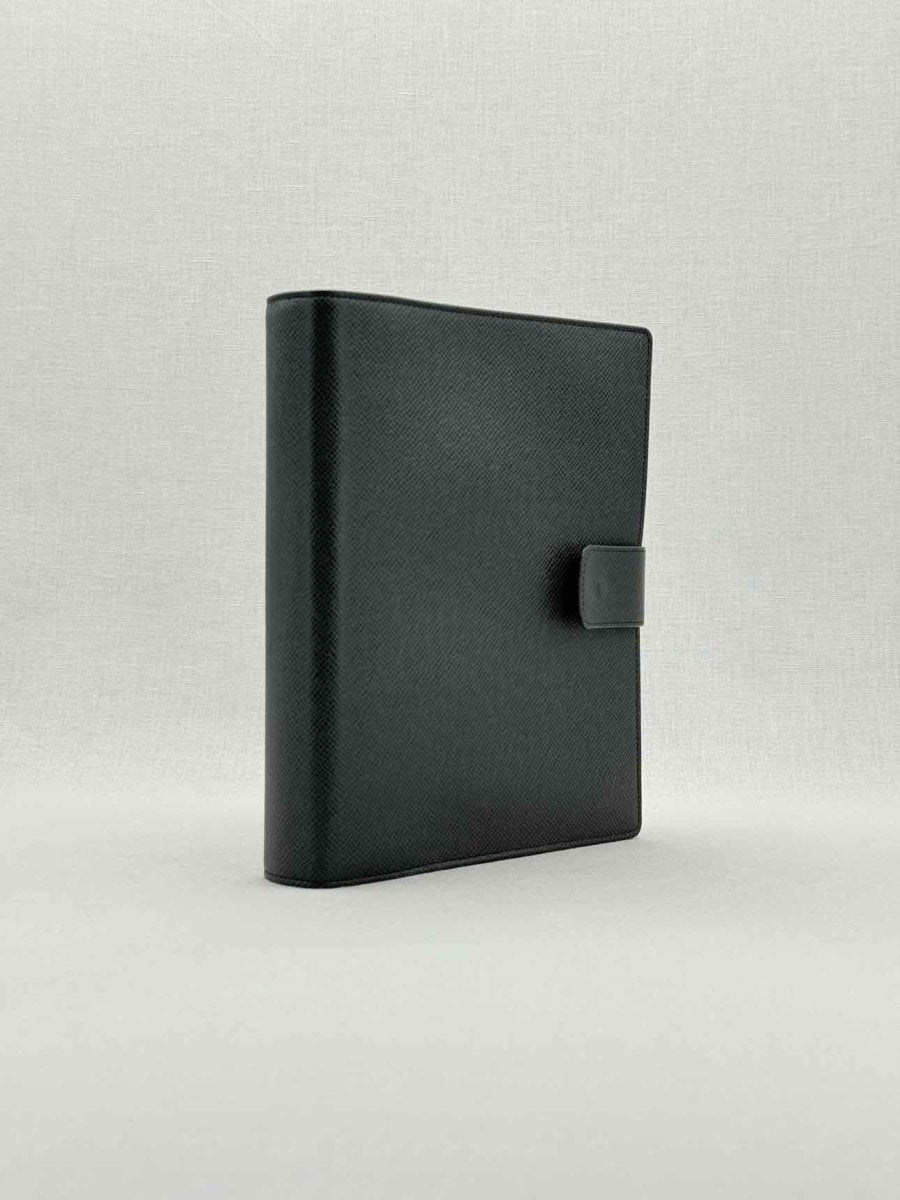 Pre - loved LOUIS VUITTON Black Agenda Cover at Reems Closet