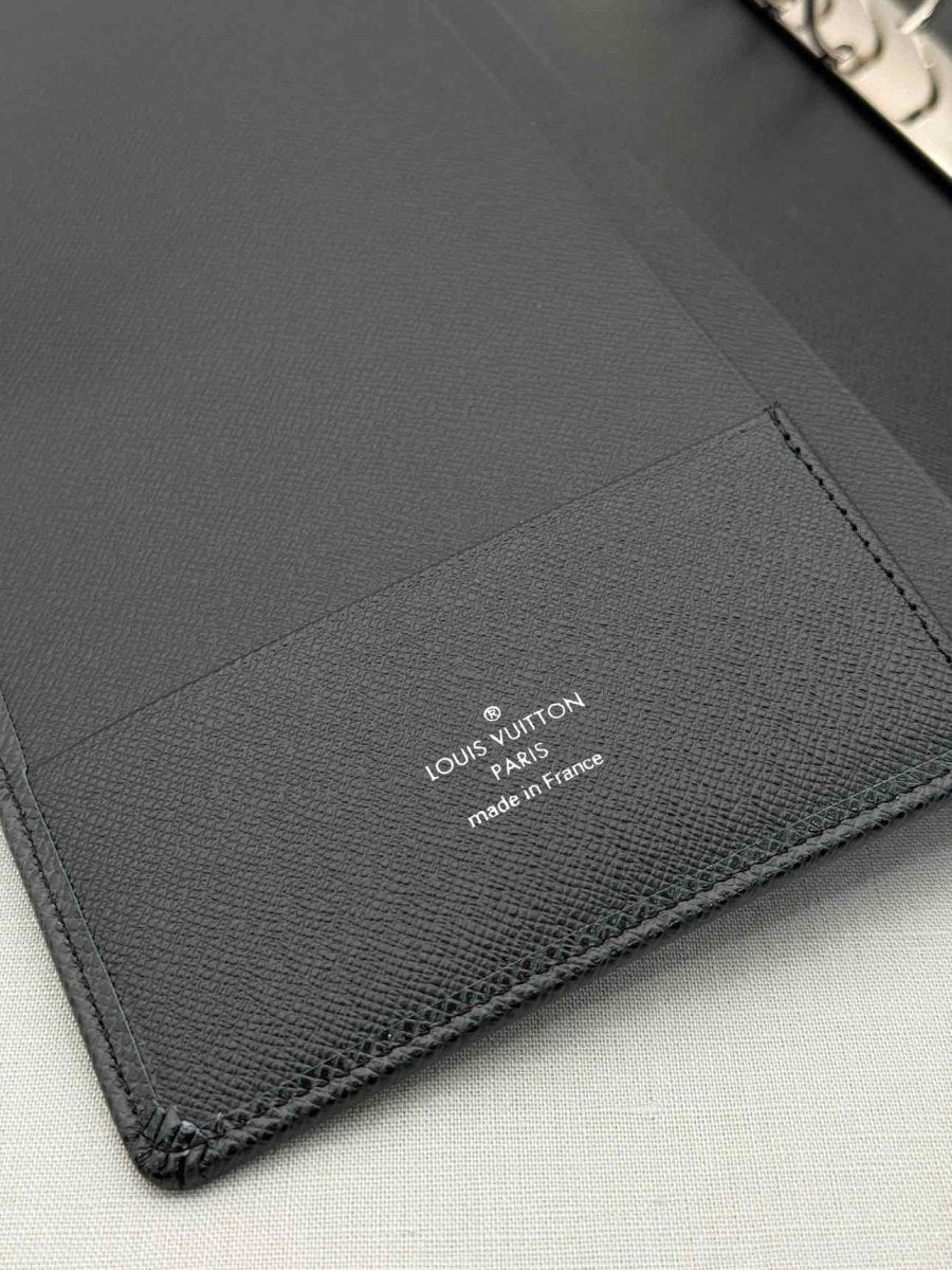 Pre - loved LOUIS VUITTON Black Agenda Cover at Reems Closet