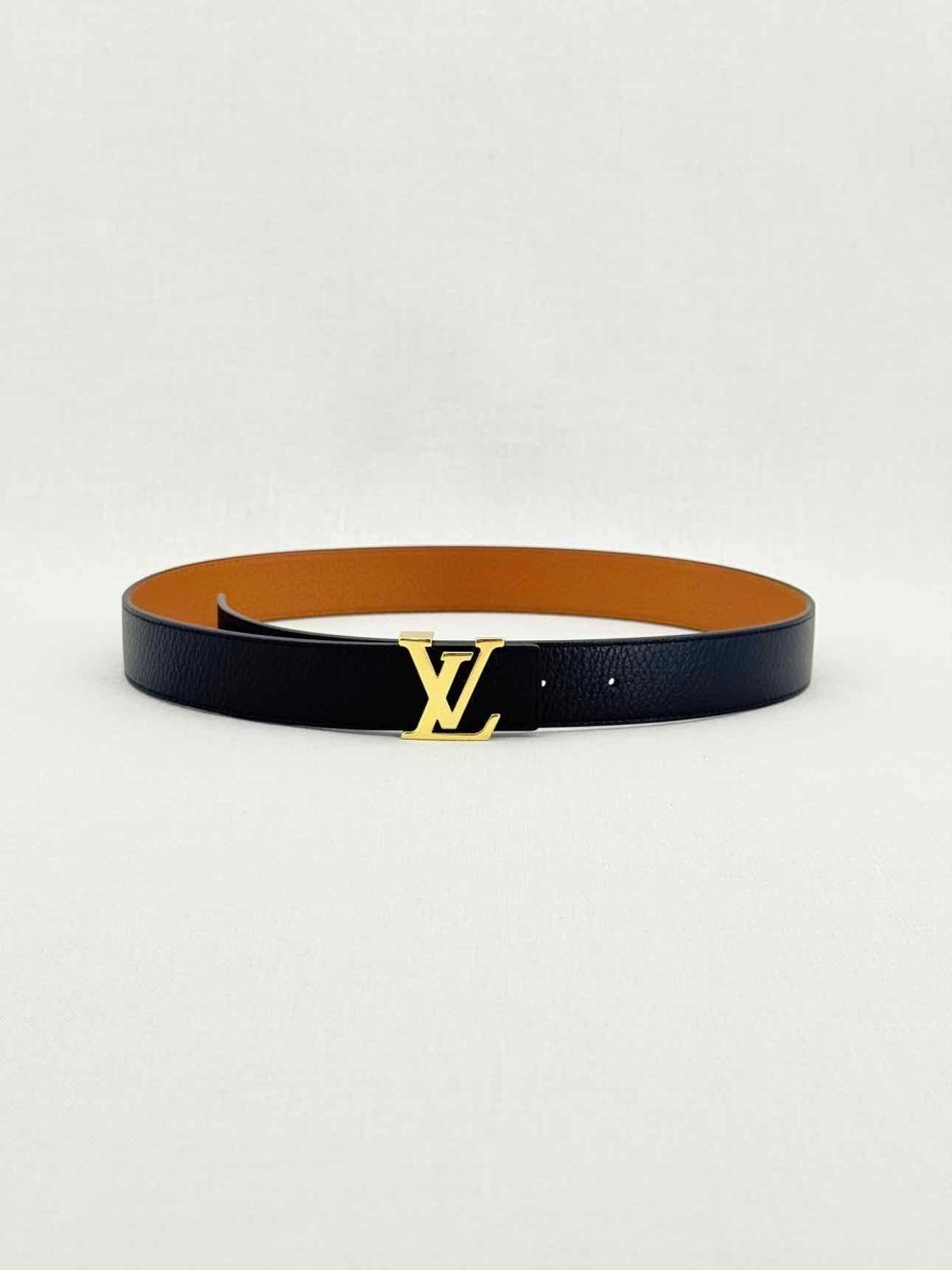 Pre - loved LOUIS VUITTON Black Belt at Reems Closet