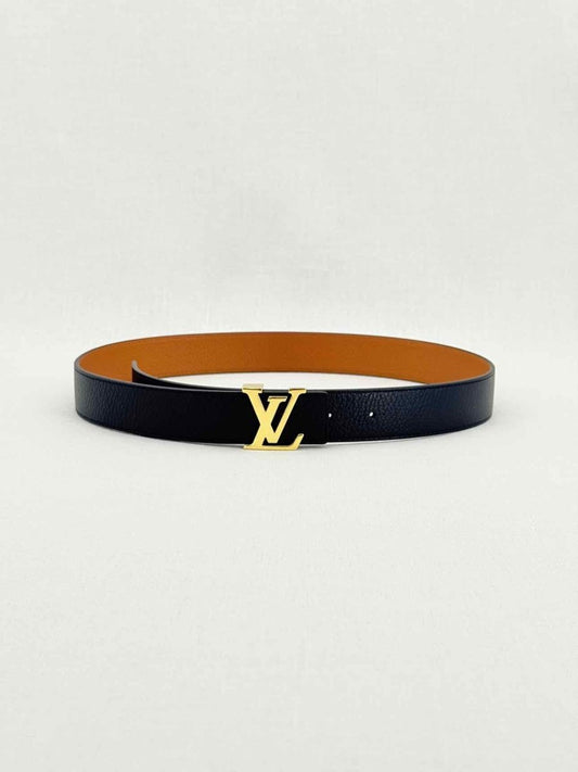 Pre - loved LOUIS VUITTON Black Belt at Reems Closet