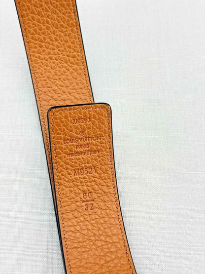 Pre - loved LOUIS VUITTON Black Belt at Reems Closet