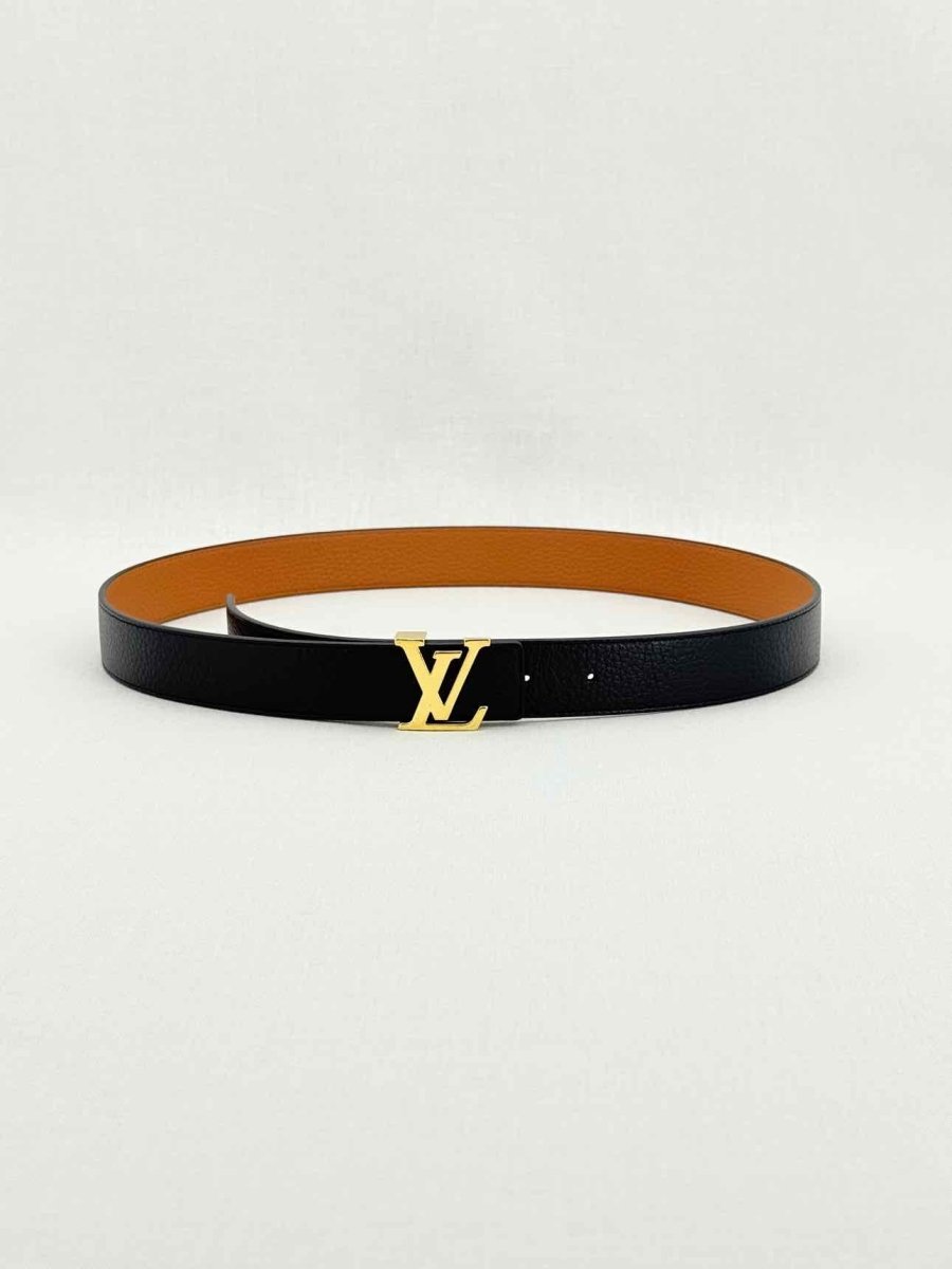 Pre - loved LOUIS VUITTON Black Belt at Reems Closet