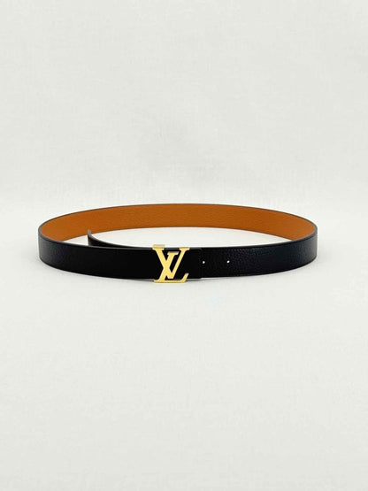 Pre - loved LOUIS VUITTON Black Belt at Reems Closet