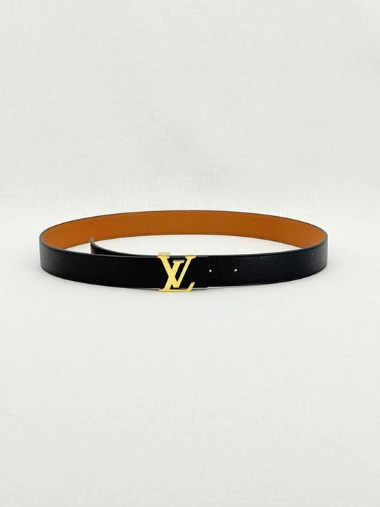 Pre - loved LOUIS VUITTON Black Belt at Reems Closet