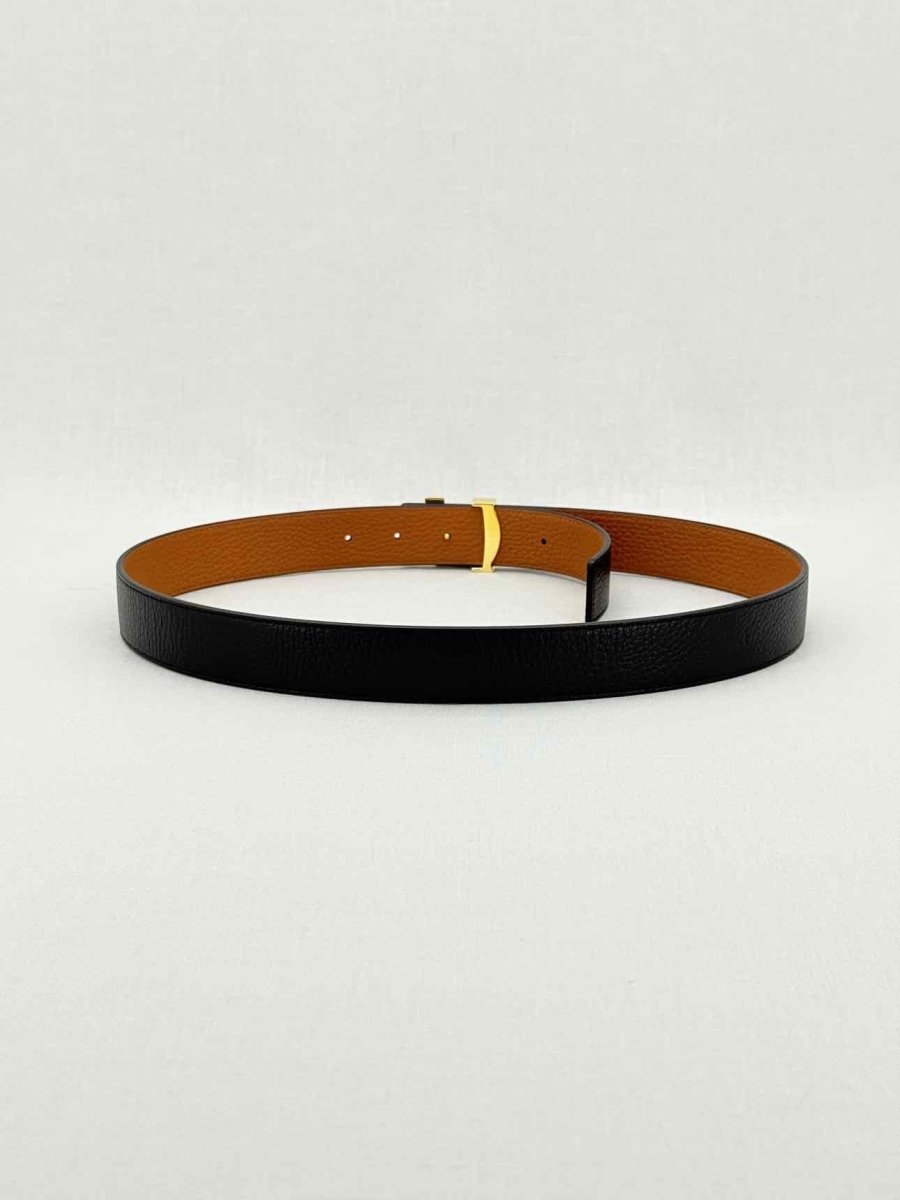 Pre - loved LOUIS VUITTON Black Belt at Reems Closet