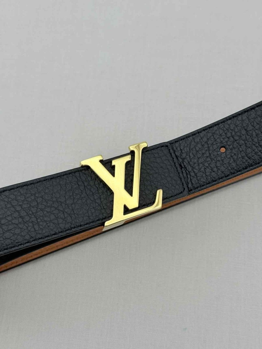 Pre - loved LOUIS VUITTON Black Belt at Reems Closet