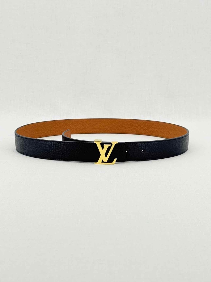 Pre - loved LOUIS VUITTON Black Belt at Reems Closet
