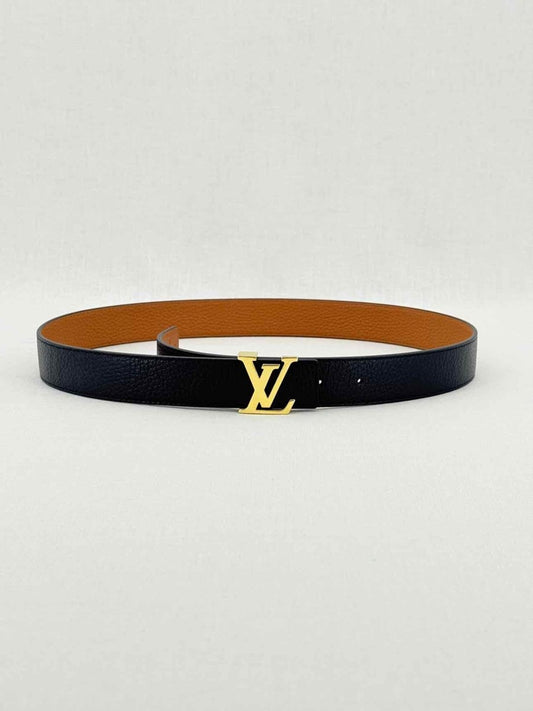 Pre - loved LOUIS VUITTON Black Belt at Reems Closet