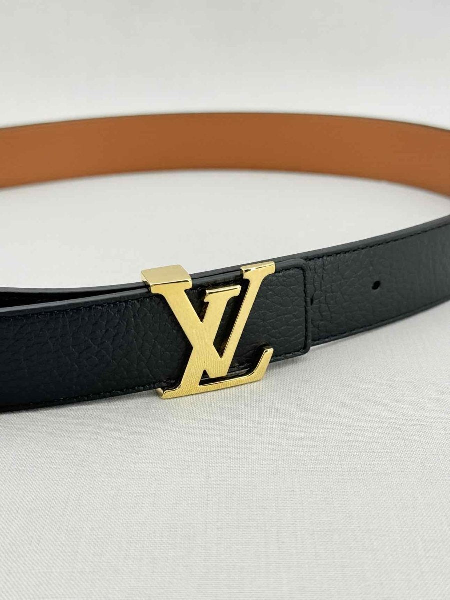 Pre - loved LOUIS VUITTON Black Belt at Reems Closet