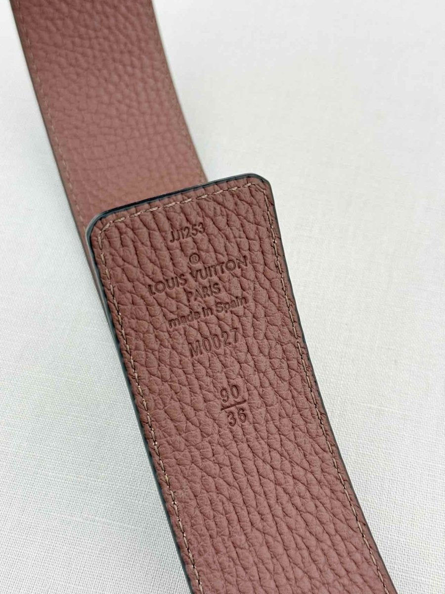 Pre - loved LOUIS VUITTON Black Belt at Reems Closet