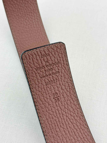 Pre - loved LOUIS VUITTON Black Belt at Reems Closet