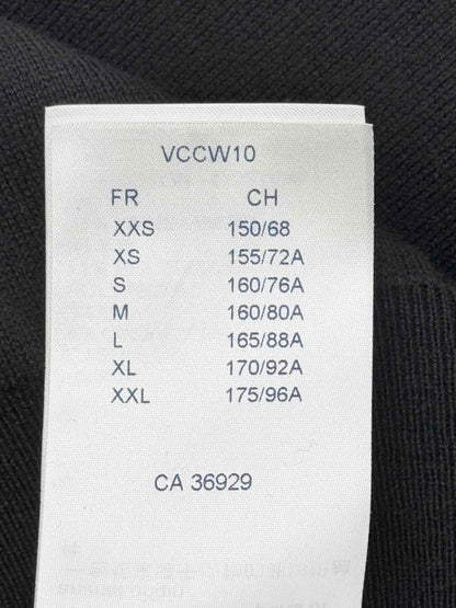 Pre - loved LOUIS VUITTON Black Logo Patch Size US 2 Cardigan at Reems Closet