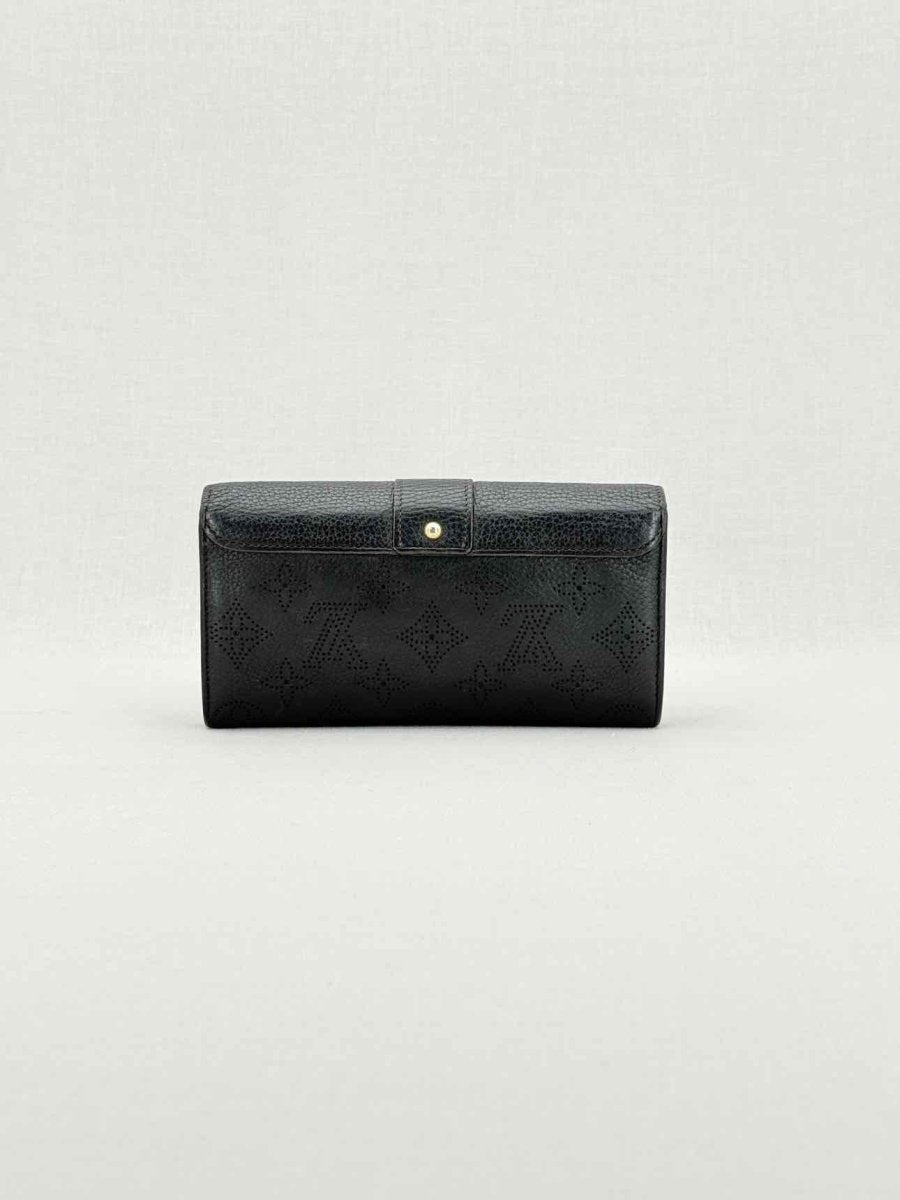 Pre - loved LOUIS VUITTON Black Monogram Continental Wallet at Reems Closet
