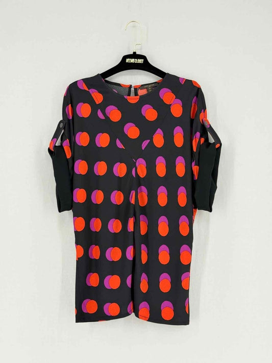 Pre - loved LOUIS VUITTON Black Multicolor Printed Size US 8 Blouse at Reems Closet