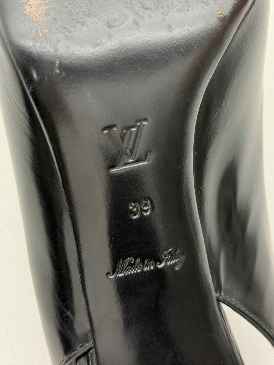 Pre - loved LOUIS VUITTON Black Size EU 39 Slingbacks at Reems Closet