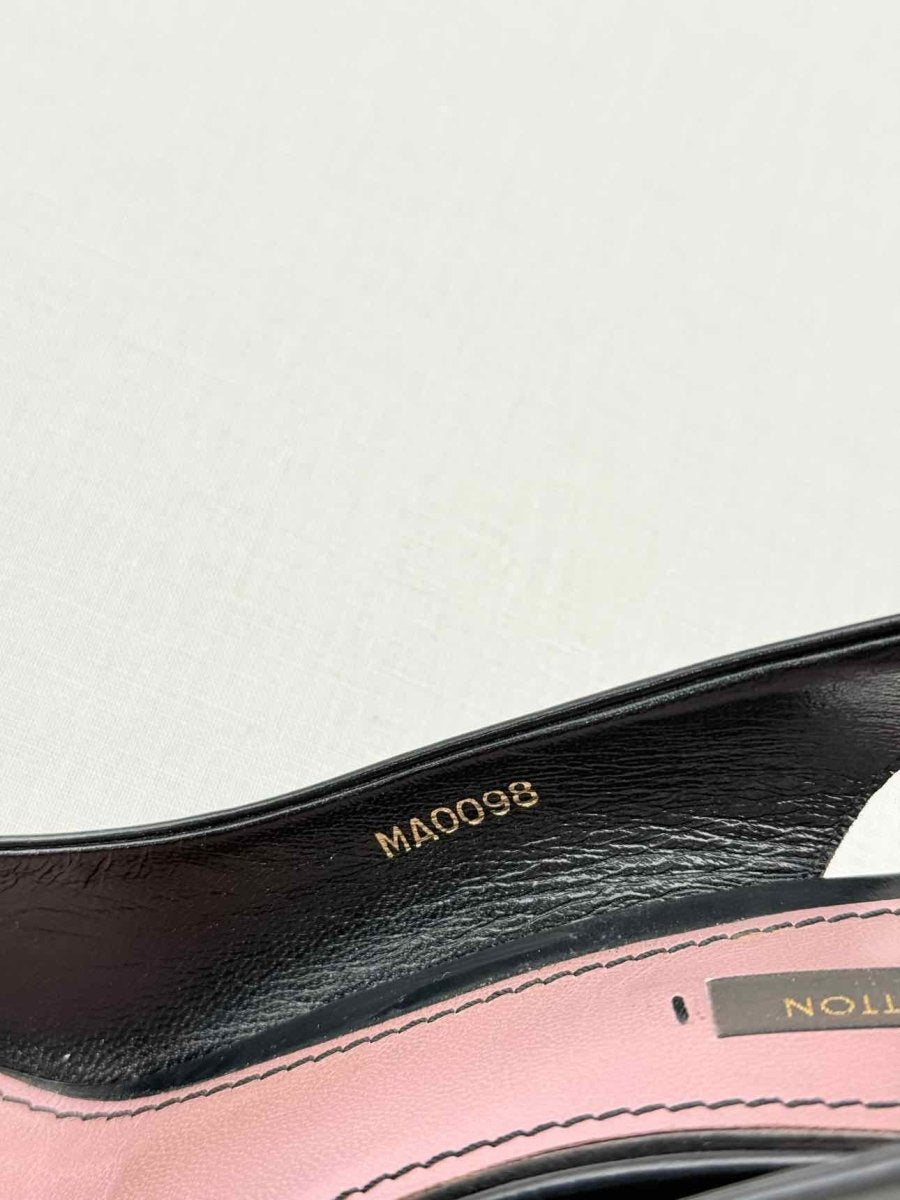 Pre - loved LOUIS VUITTON Black Size EU 39 Slingbacks at Reems Closet