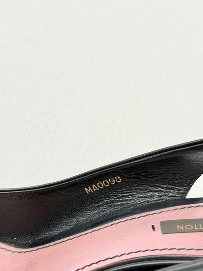 Pre - loved LOUIS VUITTON Black Size EU 39 Slingbacks at Reems Closet