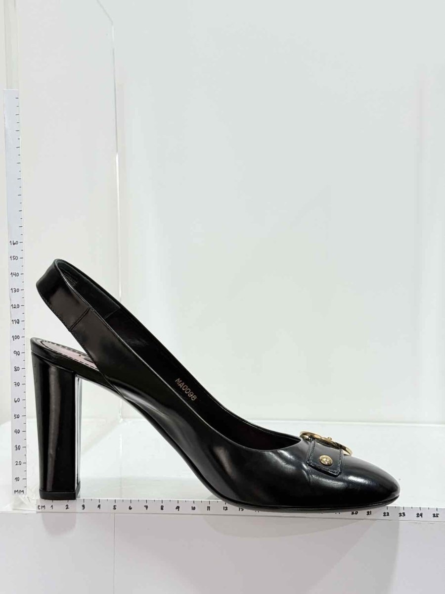Pre - loved LOUIS VUITTON Black Size EU 39 Slingbacks at Reems Closet