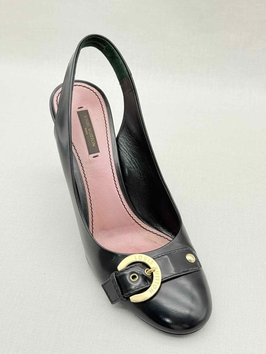 Pre - loved LOUIS VUITTON Black Size EU 39 Slingbacks at Reems Closet