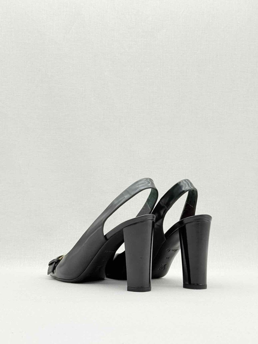 Pre - loved LOUIS VUITTON Black Size EU 39 Slingbacks at Reems Closet