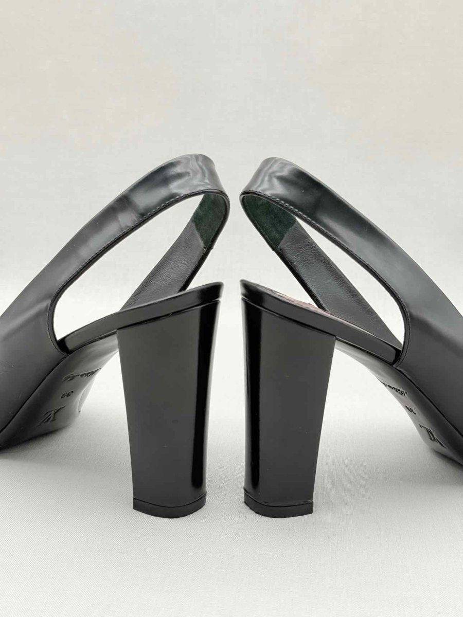 Pre - loved LOUIS VUITTON Black Size EU 39 Slingbacks at Reems Closet