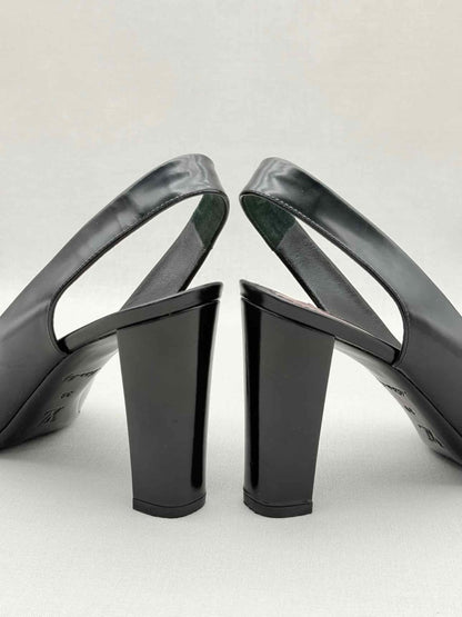 Pre - loved LOUIS VUITTON Black Size EU 39 Slingbacks at Reems Closet