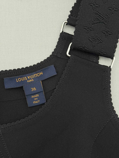 Pre - loved LOUIS VUITTON Black Size US 0 Short Dress at Reems Closet