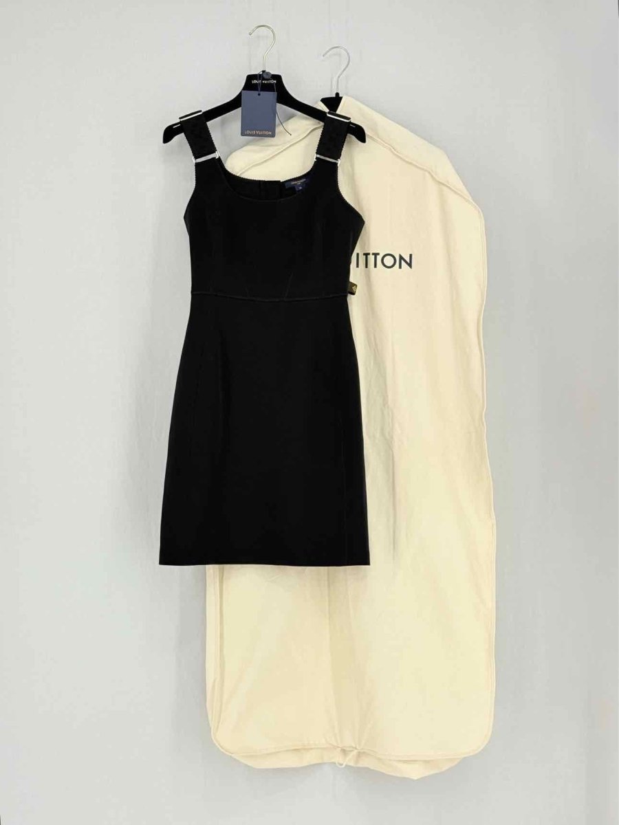 Pre - loved LOUIS VUITTON Black Size US 0 Short Dress at Reems Closet