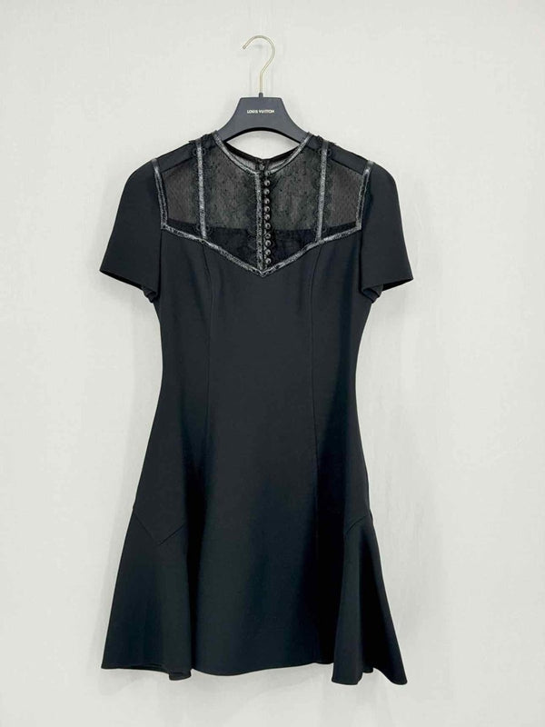 Pre - loved LOUIS VUITTON Black Size US 2 Short Dress at Reems Closet