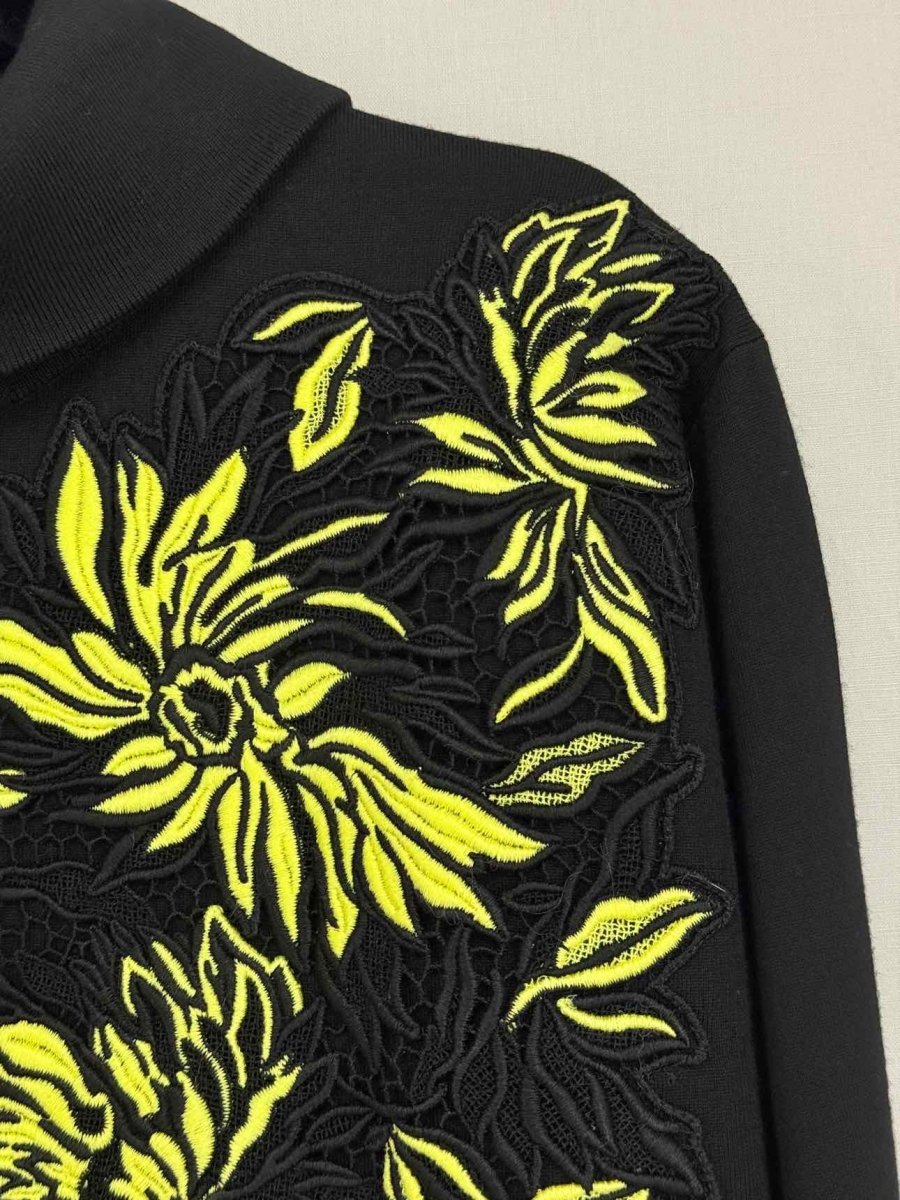 Pre - loved LOUIS VUITTON Black w/ Yellow Size XSmall Sweater at Reems Closet