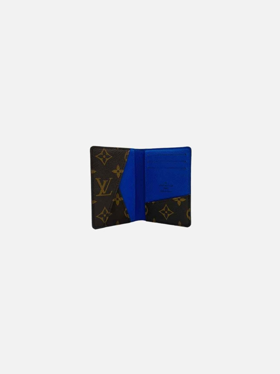 Pre - loved LOUIS VUITTON Blue Monogram Men's Pocket Organizer at Reems Closet